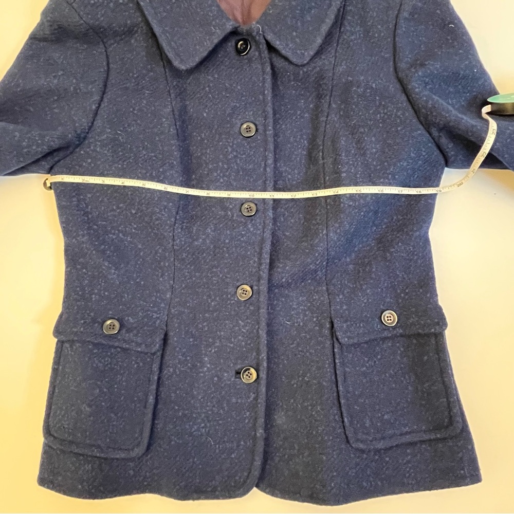 Pendleton Vintage Wool Blue Button-Up Blazer - image 5